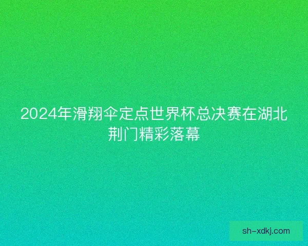 2024年滑翔伞定点世界杯总决赛在湖北荆门精彩落幕 2024年滑翔伞定点世界杯总决赛在湖北荆门精彩落幕